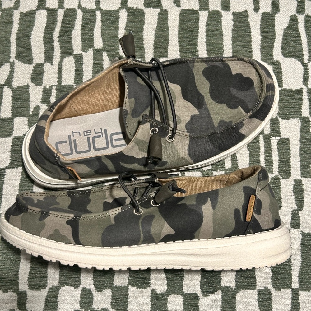 Hey Dude Camouflage Slip-On Loafers